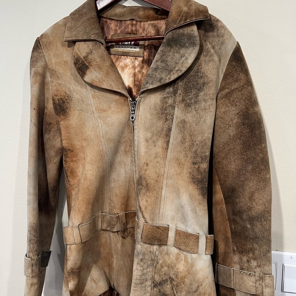 Horsehide distressed leather vintage jacket - Picture 1 of 7